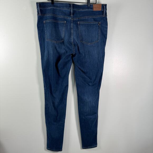 Madewell Taller 10" High-Rise Skinny Jeans in Danny Wash 35 Tall G7674 Stretch - Picture 5 of 11